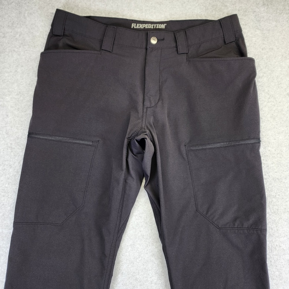 Duluth Trading Co Flexpedition Slim Fit Cargo Pants Men's 38x30 Black 36312 - Picture 3 of 9